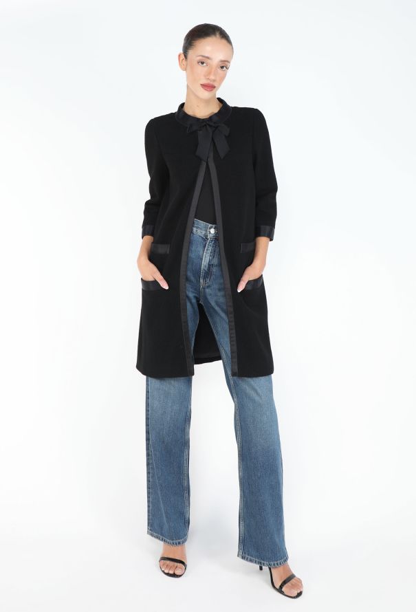 Chanel F/W 2005 Felted Bow Swing Coat - 1