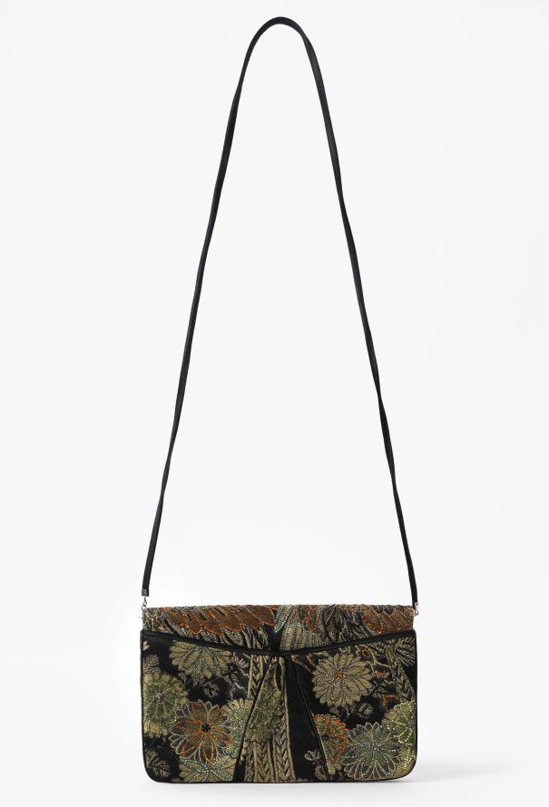 Judith Leiber Vintage Embellished Tropical Clutch - 5