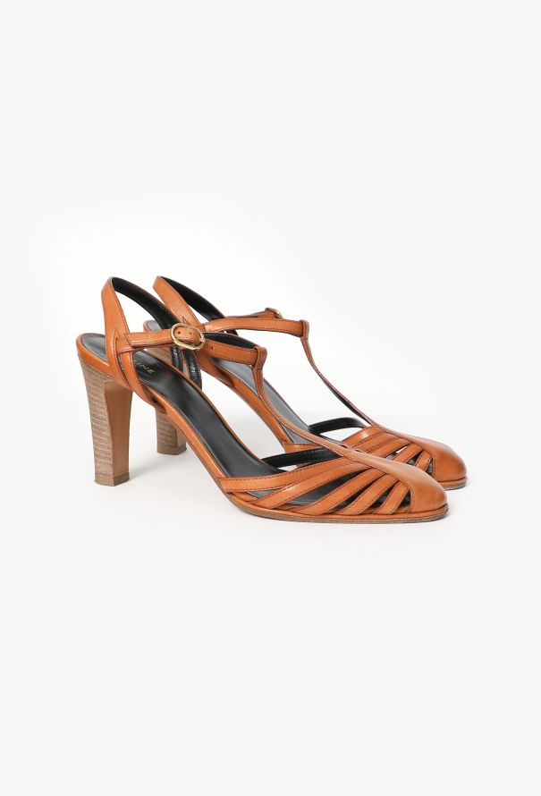 Céline 2022 Leather Strappy Pumps - 3