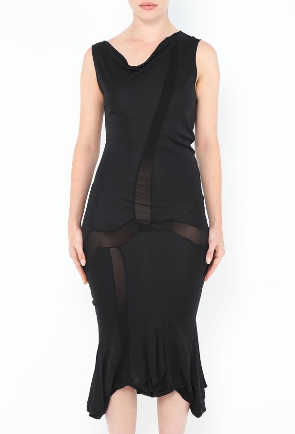 Dior 2006 Cowl-Neck Bodycon Dress - 4 Dior 2006 Cowl-Neck Bodycon Dress - 4