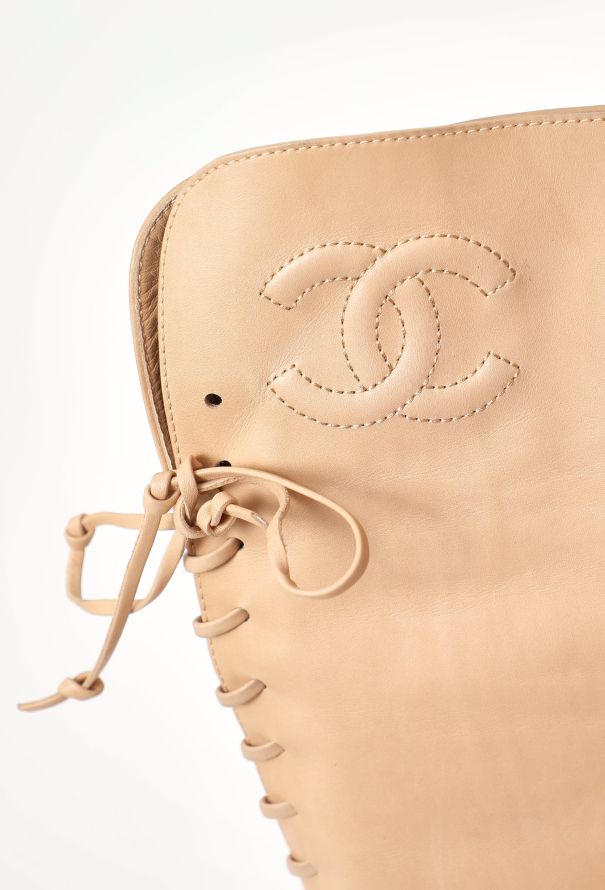 Chanel Resort 2011 Leather Lace-Up Boots - 7 Chanel Resort 2011 Leather Lace-Up Boots - 7