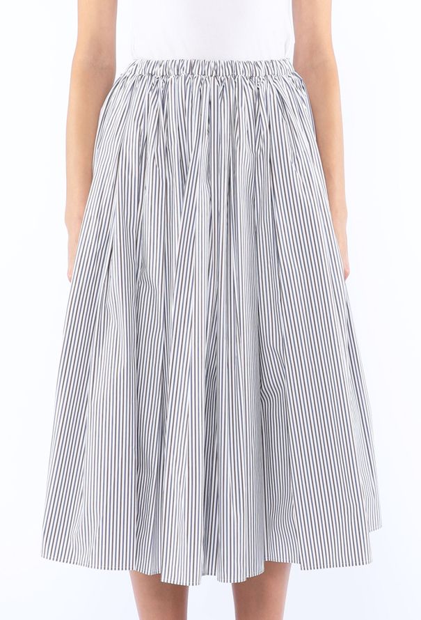 Prada Striped Poplin Skirt, 2021 - 3