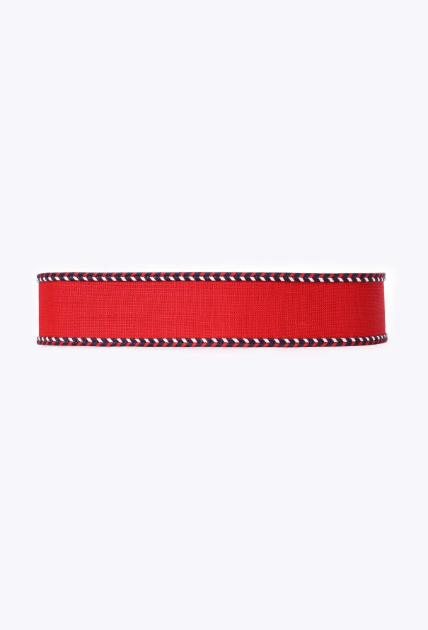 Saint Laurent Braided Trim  Canvas Belt, 1977 - 5