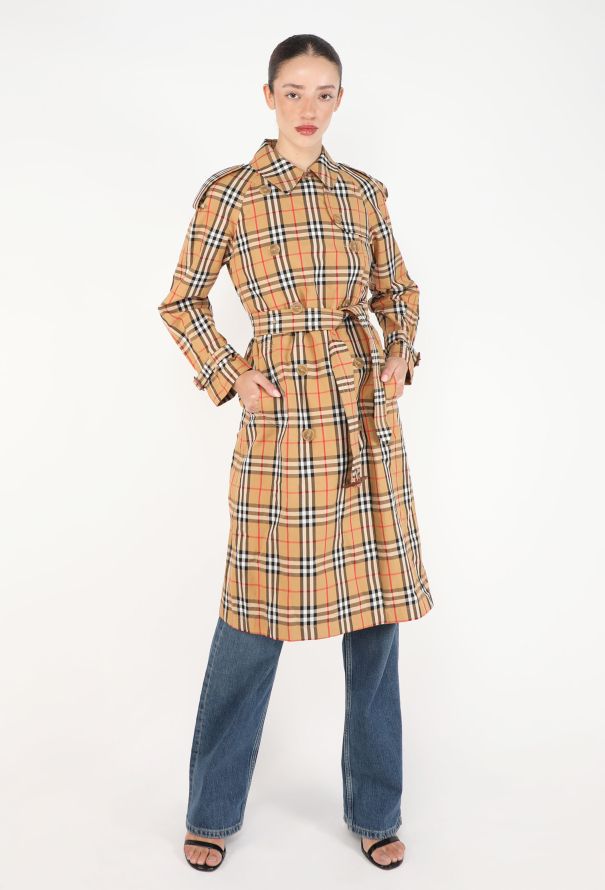 Burberry Classic Checkered Trench Coat - 1