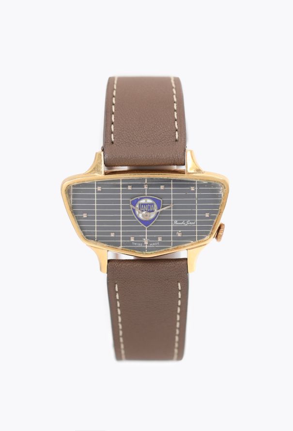 Bueche Girod Ultra Rare 1970s 18k Yellow Gold Lancia Watch - 1