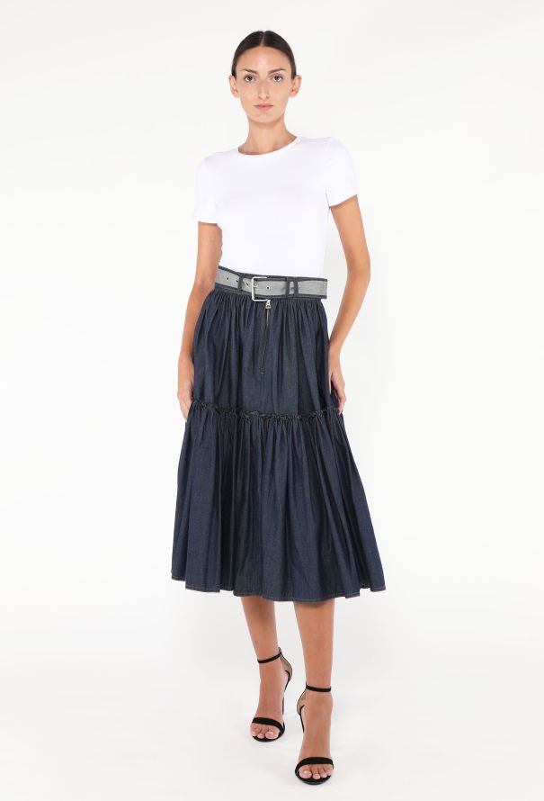 Dior Resort 2023 Denim Prairie Skirt - 4