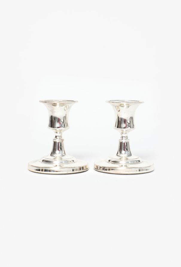 Dior Vintage Silver Candle Holder Set - 2
