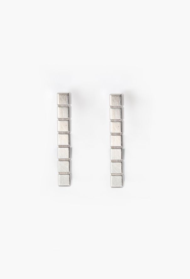 Chopard 18k White Gold Ice Cube Earrings - 1