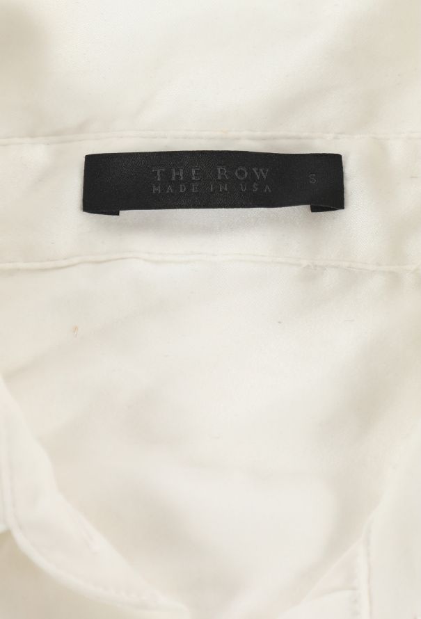 The Row Classic Crêpe Button Down Dress - 6