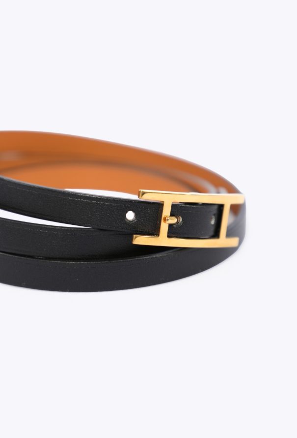 Hermès Mini Hapi 3 Leather Wrap Bracelet - 4