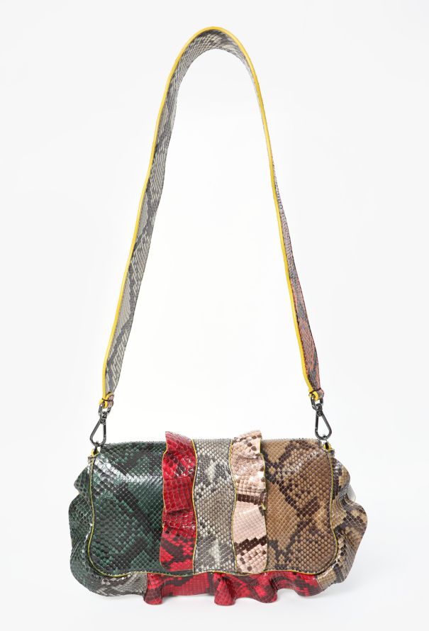 Fendi F/W 2016 Python Elaphe Waves  Baguette Bag - 7