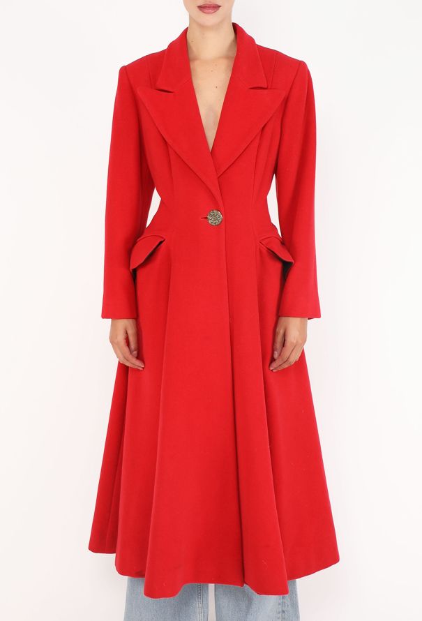 Moschino Flared Hourglass Coat, 1990s - 3