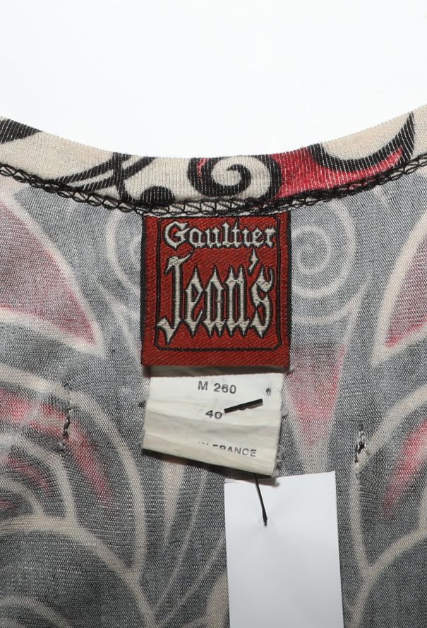 Jean Paul Gaultier Tattoo Print Maxi Dress, S/S 1996 - 8