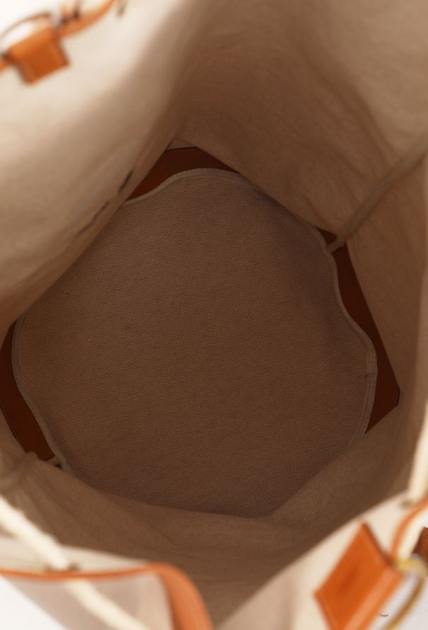 Hermès Vintage Toile & Vache Naturelle XL Matelot Bag - 8