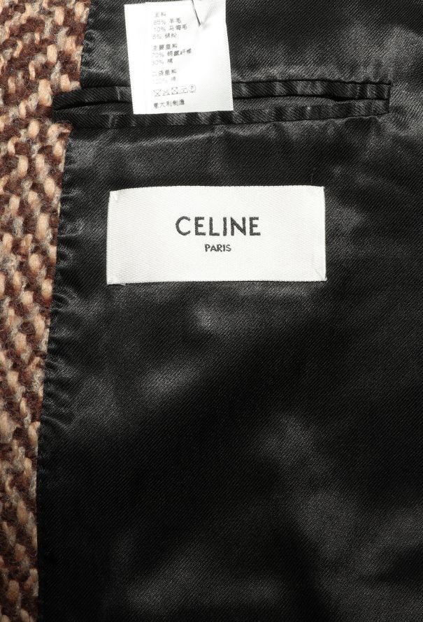 Céline F/W 2021 Herringbone Wool Coat - 6