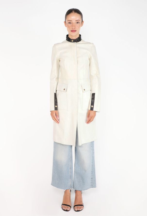 Gucci Bicolor Leather Coat, F/W 2000 - 1