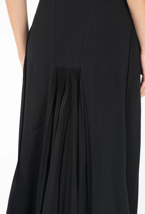 Prada Early 2000s Pleated Crêpe Gown - 5