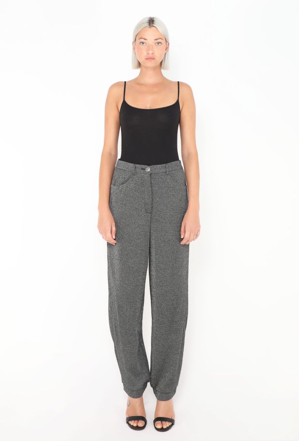 Chanel 2019 Lamé Knit Joggers - 1