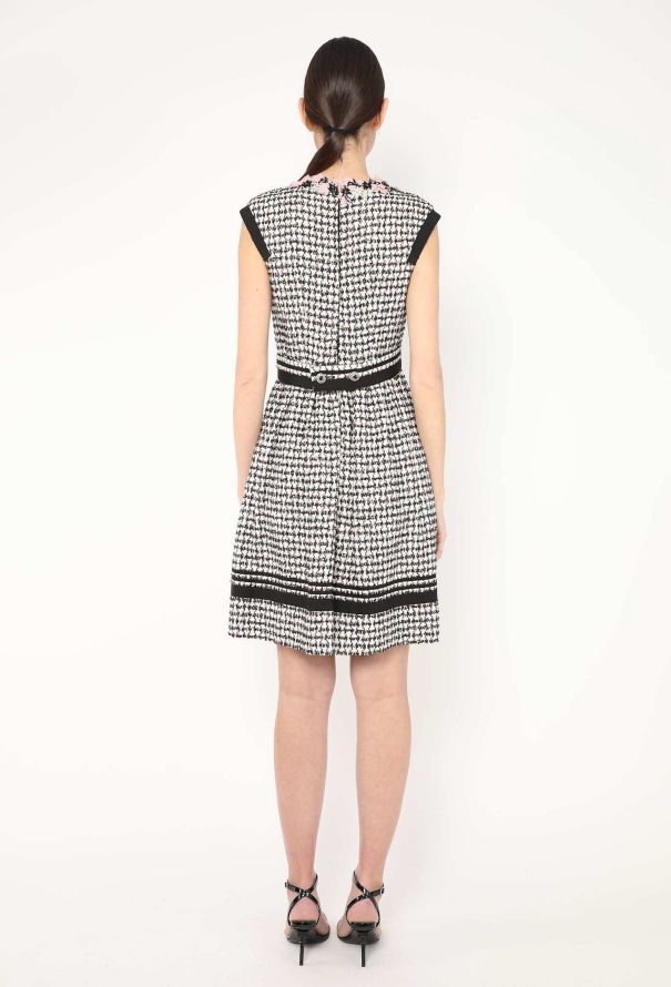 Chanel S/S 2010 Floral Trim Tweed Dress - 4 Chanel S/S 2010 Floral Trim Tweed Dress - 4