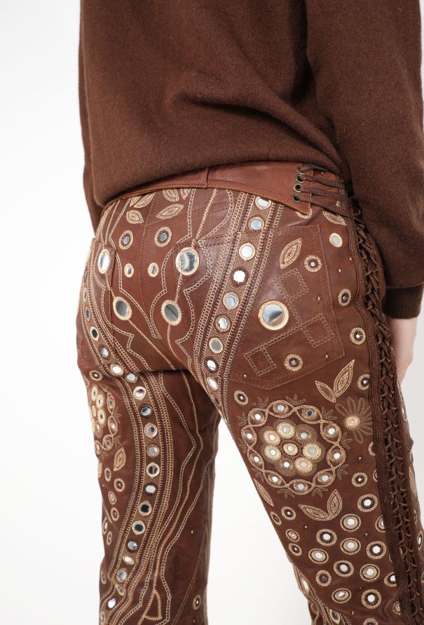 F/W 2002 Suede Mirror Trousers | Authentic & Vintage | ReSee