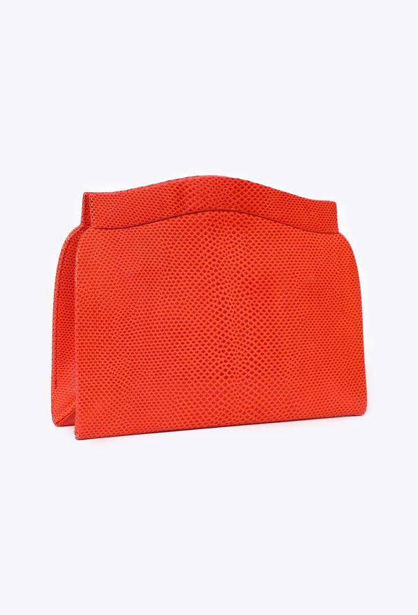 Saint Laurent Vintage Couture Lizard Clutch - 2