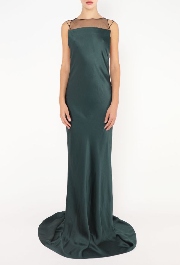 Maison Margiela 2024 Open-Back Charmeuse Gown - 3