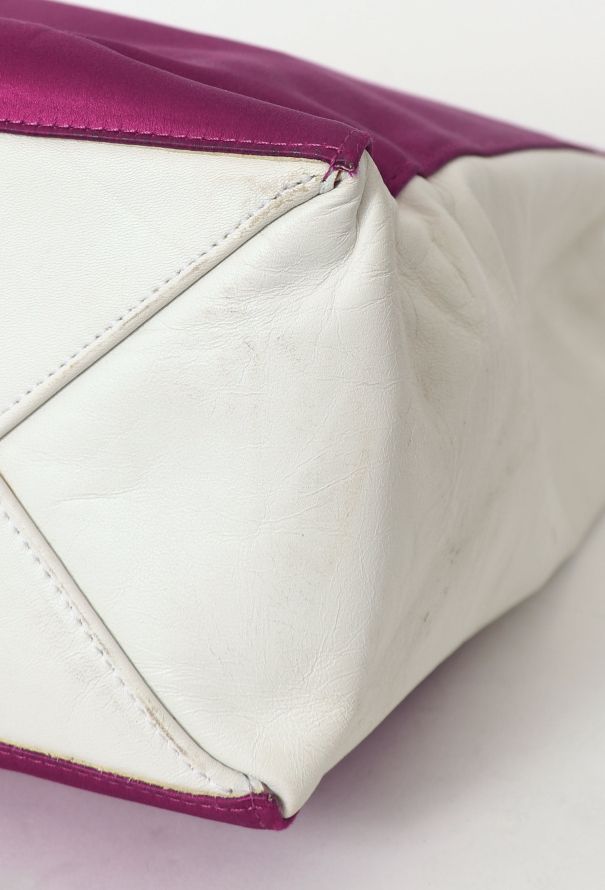 Céline Resort 2012 Fuchsia & White Vertical Tote Bag - 10