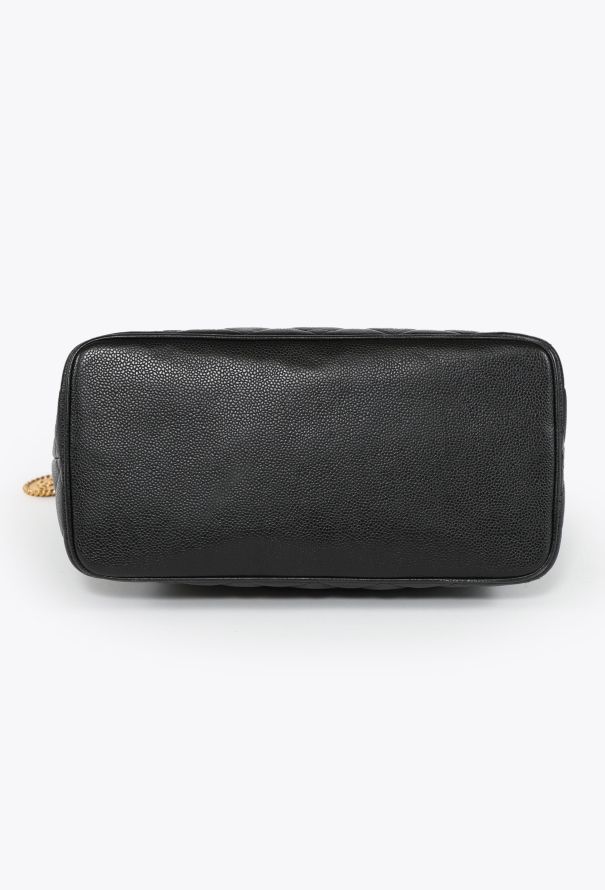 Chanel Vintage Caviar Medallion Tote Bag - 6