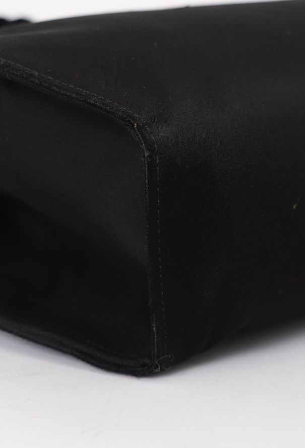 Saint Laurent '90 Black Silk Clutch - 10
