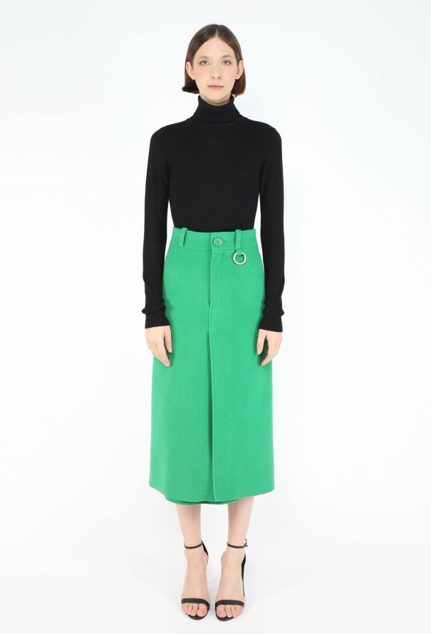 Balenciaga F/W 2018 Chevron Pencil Skirt - 1