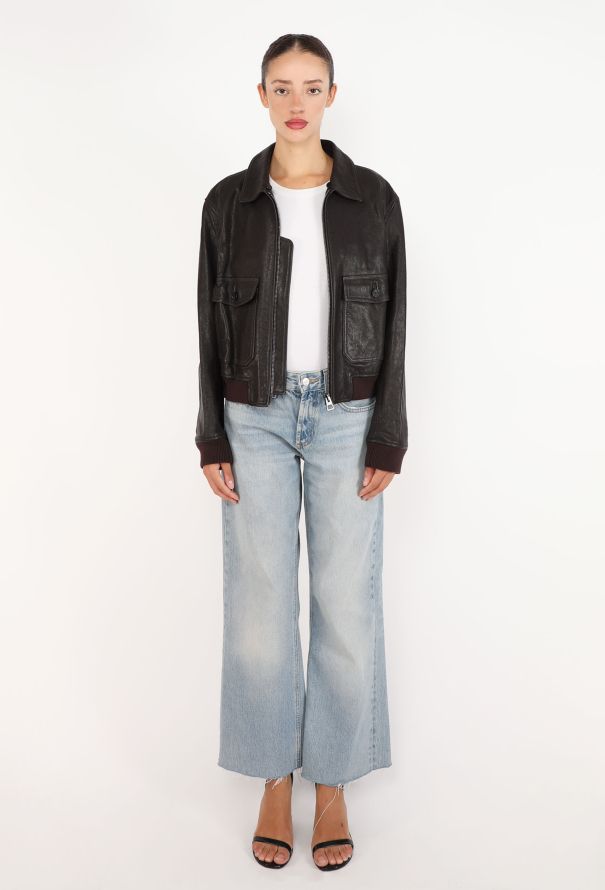 Dior Painted Leather Aviator Jacket, Pre-Fall 2024 - 6