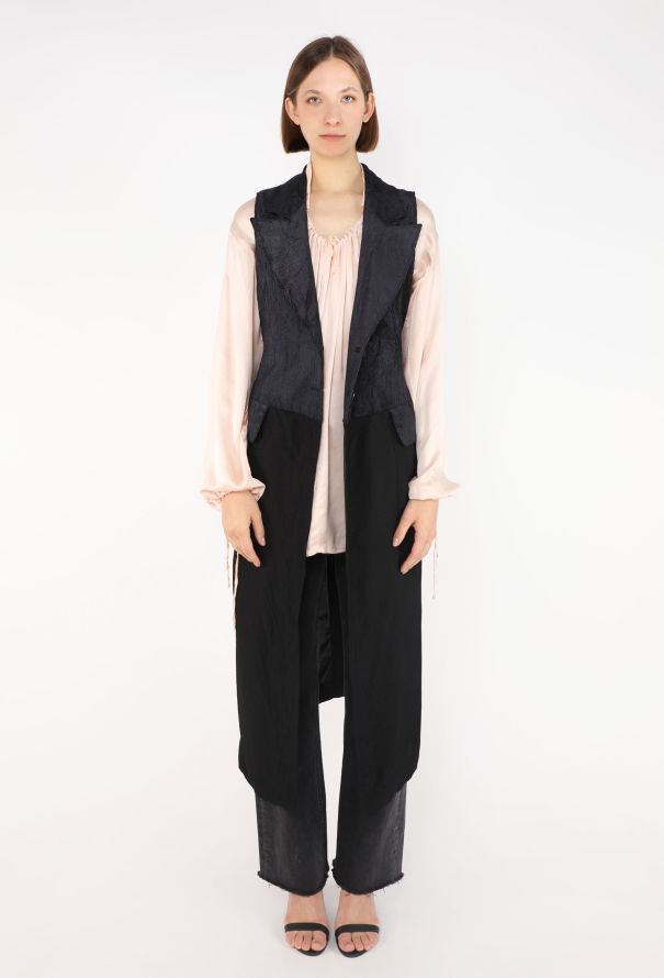 Ann Demeulemeester Corduroy Vest & Blouse Ensemble, 1990s - 6