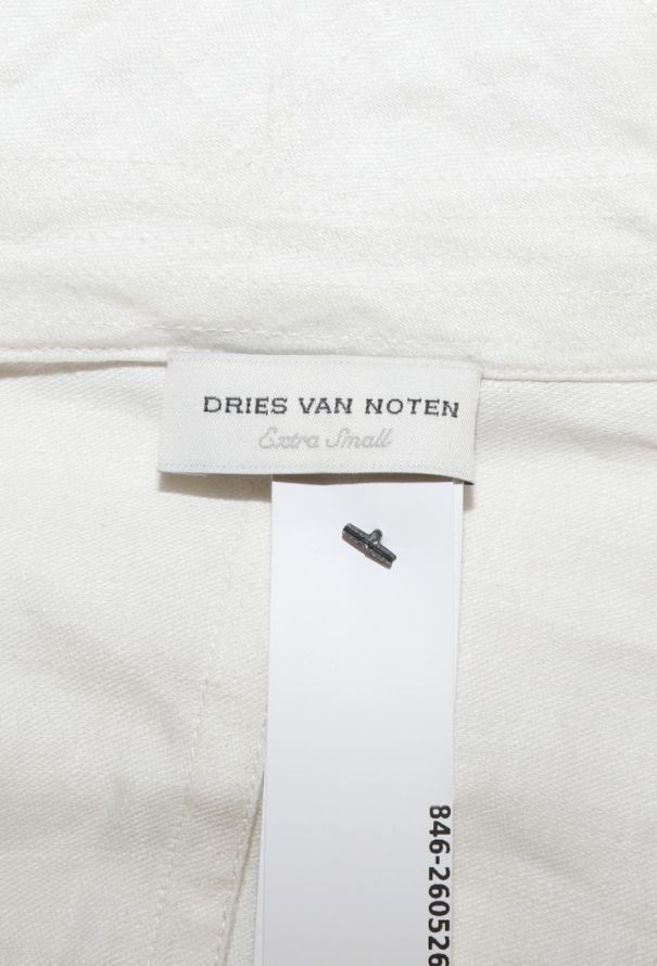 Dries Van Noten Embroidered Linen Jacket, Early 2000s - 8