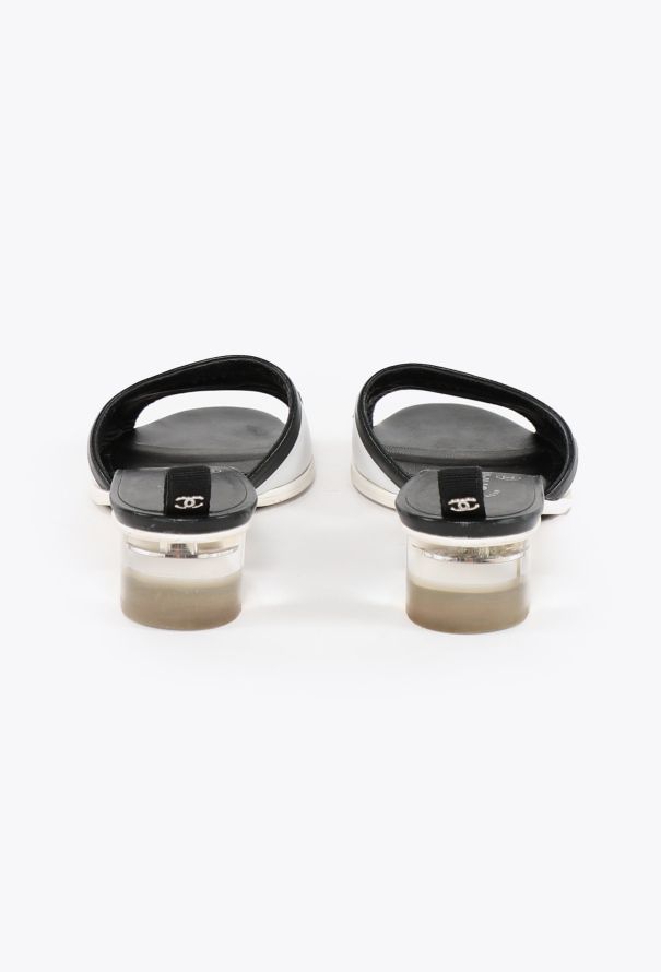 Chanel 2018 Bicolor Logo Mules - 4