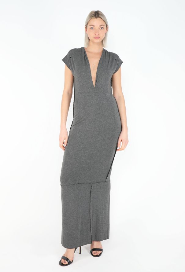 Maison Margiela '90s Plunging Panelled Jersey Dress - 3