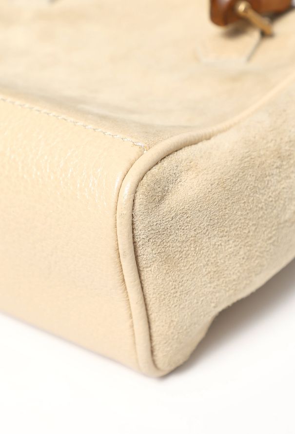Gucci Vintage Suede Bamboo Mini Bag - 9 Gucci Vintage Suede Bamboo Mini Bag - 9