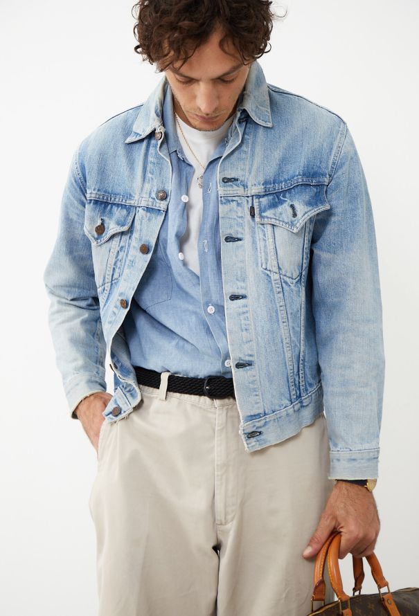 Men's Vintage Early '70s Levi's Washed Denim Jacket - 1