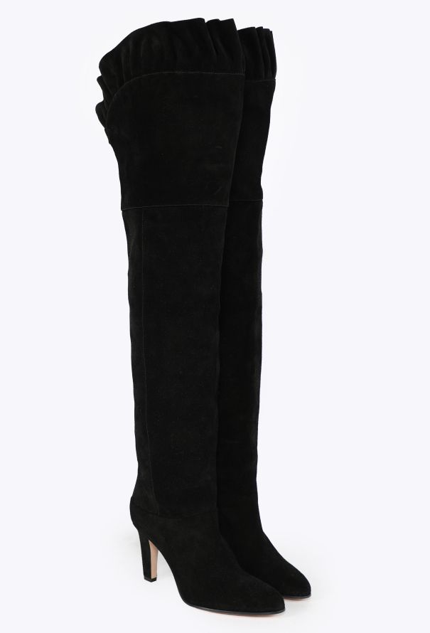 Chloé Eve Ruffled Thigh-High Boots, 2024 - 2