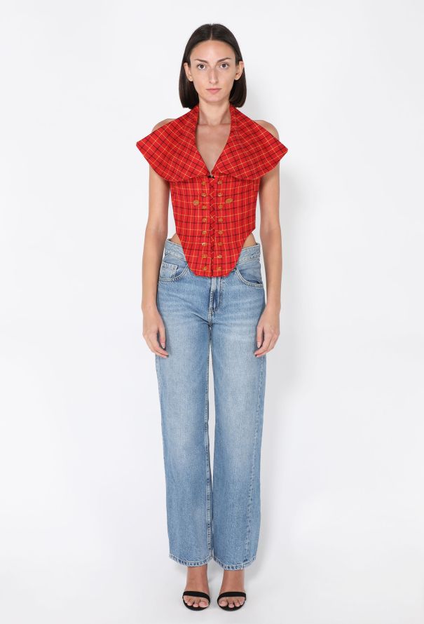 Vivienne Westwood 'Vive La Cocotte' Plaid Corset, F/W 1995 - 5