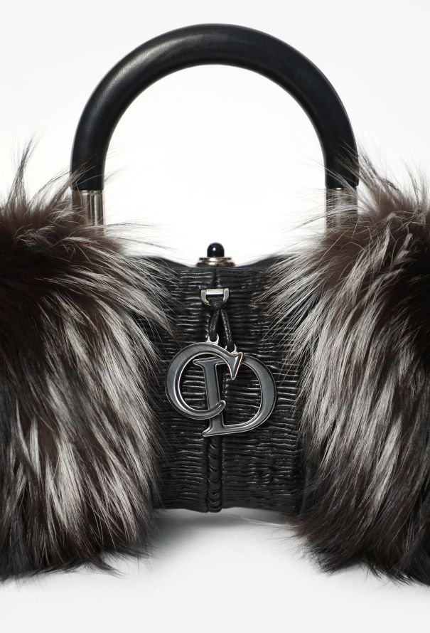 Dior 2008 Karenina Fox Fur Top-Handle Bag - 3