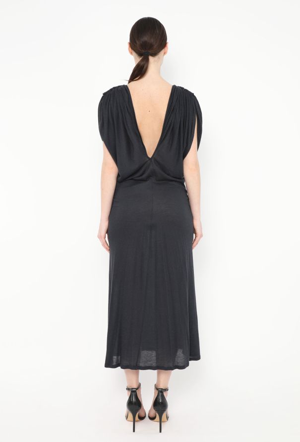 Céline 2016 Plunging Draped Dress - 4 Céline 2016 Plunging Draped Dress - 4