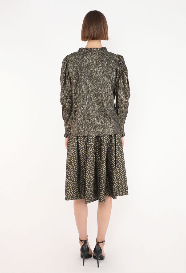 Saint Laurent Paisley Dupont Silk Ensemble, 1981 - 7