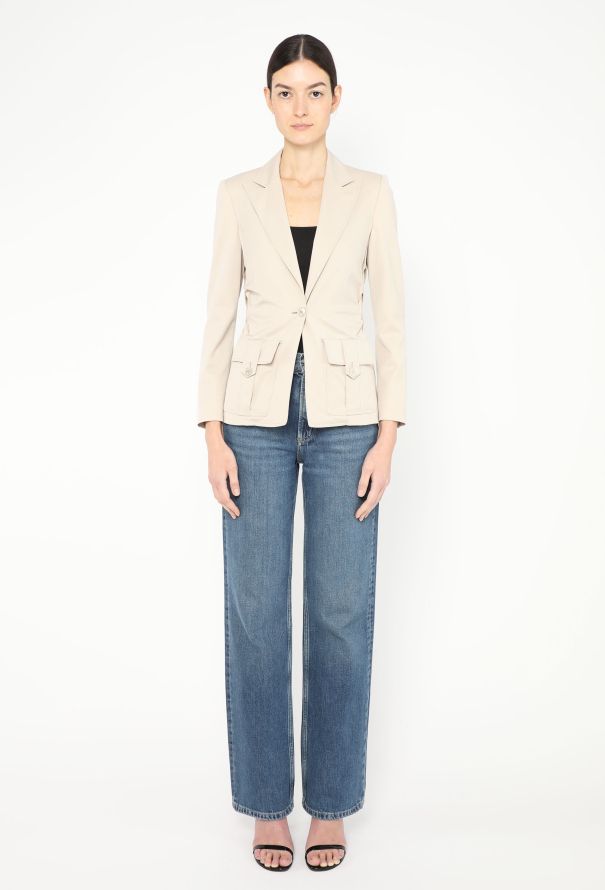 Gucci Tom Ford S/S 2004 Ruched Utility Blazer - 4 Gucci Tom Ford S/S 2004 Ruched Utility Blazer - 4