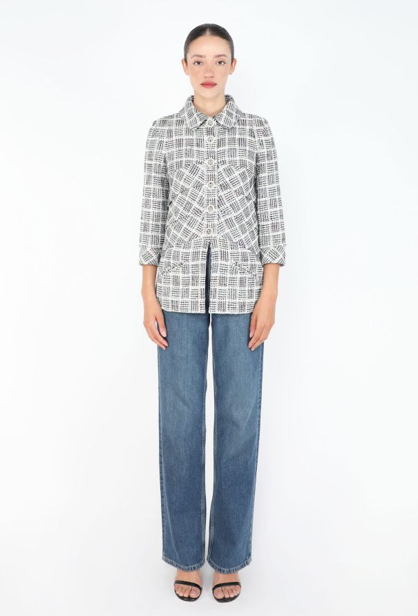 Chanel Iridescent Pleated Tweed Jacket, S/S 2018 - 4