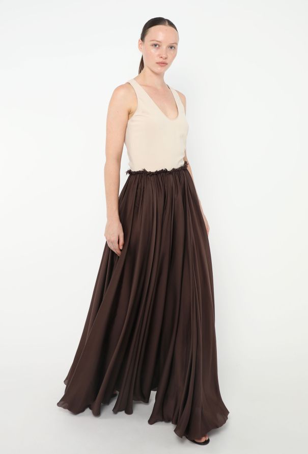 Lanvin 2011 Ruched Silk Maxi Dress - 1