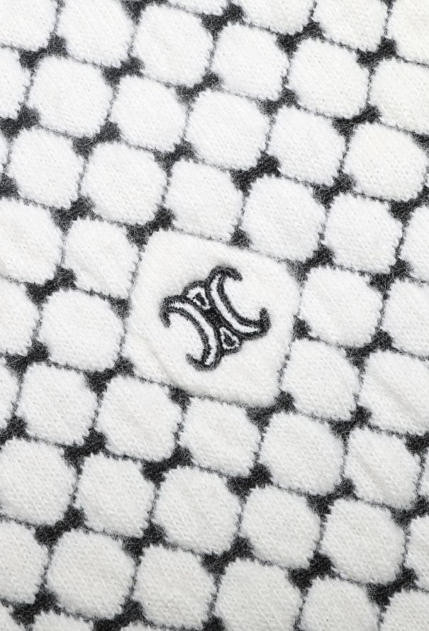 Céline Lattice Knit Triomphe Hoodie - 6