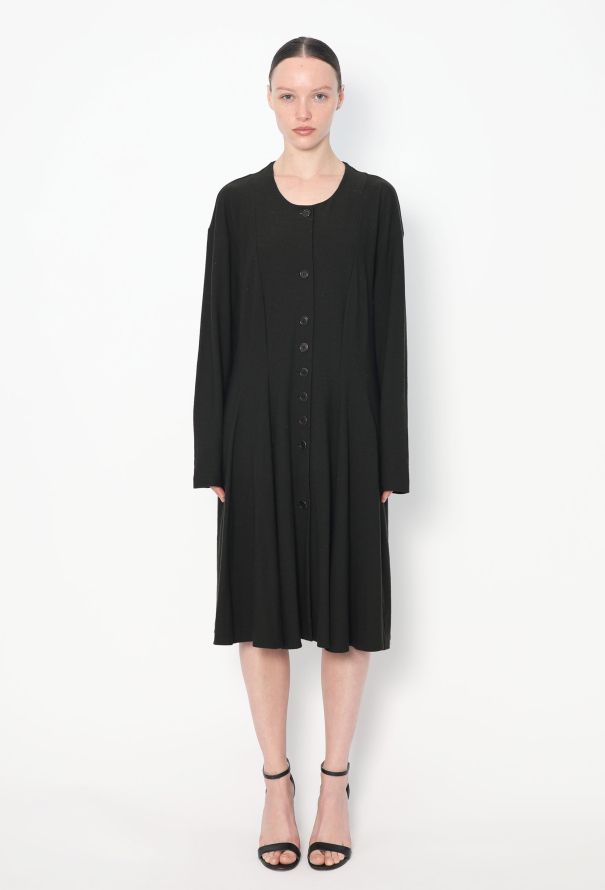 Helmut Lang 1987 Flared Button-up Dress - 1