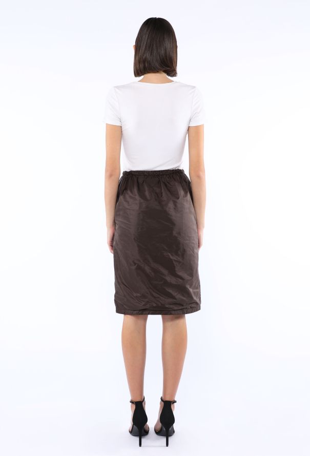 Prada Re-Nylon Gathered Skirt, 2025 - 4