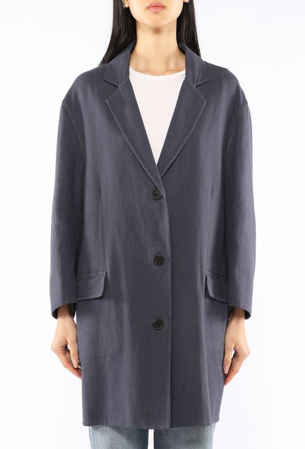 Prada Cotton Single Breasted Coat, 2023 - 3