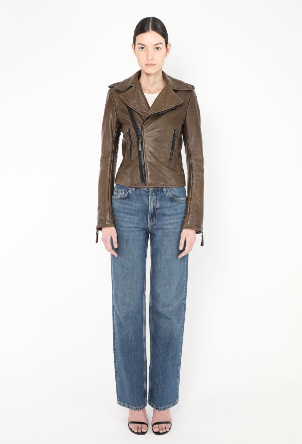 Balenciaga Lambskin Biker Jacket - 2